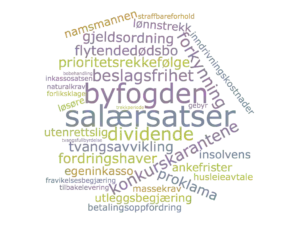 Ord og uttrykk wordcloud